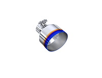 T5190BE Exhaust Tip Single Wall 5 in. OD. 2.5 in. Inlet Burnt End