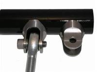 CONTOUR CLEVIS 1.5in TUBE .375 HOLE .75 SLOT INLINE 4130