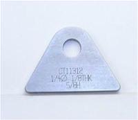 4130 1/8in THK 1/4in HOLE 5/8in HT STRAIGHT CHASSIS TAB - QTY 4
