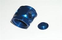 -20AN O-RING BOSS PORTED EXTENTION -8AN PORTS BLUE
