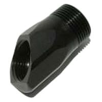 45 Degree Inlet Fitting Adapter 1" NPT Black