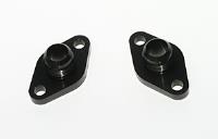 DRCE WATER PUMP PORT ADAPTERS -12AN MALE- PAIR POLISHED
