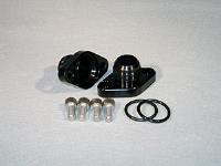 DRCE WATER PUMP PORT ADAPTERS -16AN MALE- PAIR POLISHED