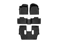 DigitalFit Floor Mats for 2016-2020 Dodge Durango 1st, 2nd, 3rd Row Liners [2nd Row Bucket Seats]