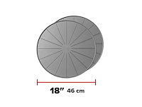 18IN ROUND COASTERS - GRE