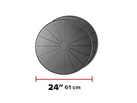 BLACK 24  ROUND COASTERS