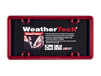 ClearFrame License Plate Frame - Brushed Stainless/Black
