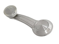 204375 Window Crank W/Retaining Clip & Clear Knob, 1968-1979 Chevy Corvette, Pair