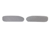 205713 Brake Cooling Duct Screens, 1997-2004 Chevy Corvette, Stainless Steel W/Black Finish
