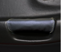 207660 Leather Door Pull Covers, 1997-2004 Chevy Corvette, Black W/Millennium Yellow Stitch