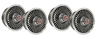22967 Replica Bolt-On Wheel Set, 1967-1967 Chevy Corvette [Size: 15"x6"]