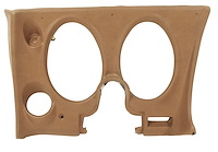 401851 Lower Dash Pad, 1974-1975 Chevy Corvette, Medium Saddle, Left/Driver, w/Lower A/C Vent Cutout