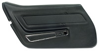 441720 Door Panel, 1969 Chevy Corvette, Black, W/Trim Left/Driver