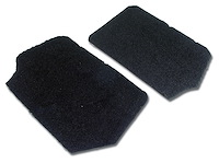 471620 FRONT SPEAKER COVER CARPETS, 1990-1993 Chevy Corvette, Black, PILE