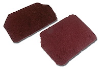 471686 FRONT SPEAKER COVER CARPETS, 1993-1993 Chevy Corvette, RUBY RED PILE
