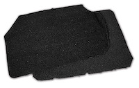 471820 Front Speaker Cover Carpets, 1994-1996 Chevy Corvette, Black Tru-Vet