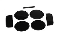 74898 Tail Light/Rear Side Marker Blackouts, 1997-2004 Chevy Corvette, 7-Piece Kit