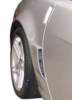 77591 Rear Fender Brake Duct Grille Screens, 2005-2013 Chevy Corvette, All Exc ZR1, Aluminum