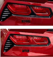 78038 Vinyl Tail Light Bar Mod, 2014-2019 Chevy Corvette, Gloss Black