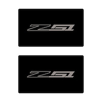 78896 Airbag Warning Cover, 2014-2019 Chevy Corvette, Pair Gloss Black Gloss Silver Z51