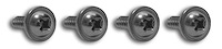 K1087 Radio Side Panel Screws, 1963-1967 Chevy Corvette, 4 Piece Set