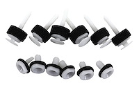 K1523 Inner Door Panel Retainer & Grommet 12 Piece Set, 1997-2013 Chevy Corvette