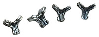 MA16308 Trans Tunnel Brake & Gas Line Retainers, 1964-1967 Ford Mustang, Pinch Type, 4pcs