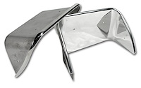 X2019 Exhaust Bezels, 1970-1973 Chevy Corvette, Polished Stainless Steel