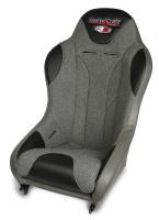 572029 1 in. WIDER 3G-4 Seat w/DirtSport Stitch Pattern, Smoke Gray with Heather Gray Fabric Center and Side Panels, Smoke Band
