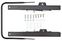 620704 Seat Base, 1966-1977 Ford Bronco, Mounting Bracket, Driver, Includes Seat Adjuster w/towel bar release, Black
