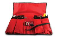 640178 4 Pocket Roll-up, 28 3/4w x 29t 4 slots/14 in. folded, Red
