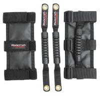 684206 Front and Rear Grab Handle Set, 2007-2015 Jeep JK [Black]
