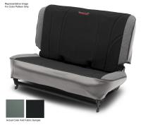 702727 Fold & Tumble Seat Slip Covers, 1997-2002 Jeep TJ, Smoke w/Black Center & Gray Side Panels, w/BRS Stitch Pattern
