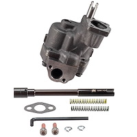 High Volume High Pressure Oil Pump with Shaft for GM 262 to 400 Small Block [Cast Iron]