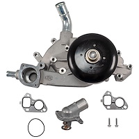 MWP-500WT Water Pump with Thermostat Fits Select 1999-2011 GM Truck/SUV LS 4.8/5.3/6.0L
