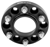 Borne Off-Road 6 x 139.7 mm Wheel Spacers [1 in. Thick] for Late-Model Ford Bronco, Ranger [Black]