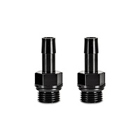 MMFT-M16-38BK Hose Barb Fittings, 16 mm x 1.5 to 3/8 in., Aluminum, Black