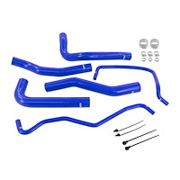 MMHOSE-MUS4-24BL Silicone Coolant Hose Kit Blue Ford Mustang 2.3L EcoBoost 2024+