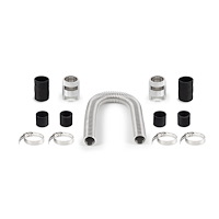 24" FLEX RAD HOSE CHROME