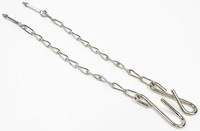 100662 1954-87 Chevrolet, GMC Stepside Pickup, Tailgate Chains, w/Hardware, Stainless Steel