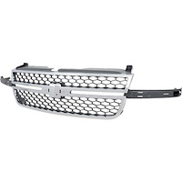12335956 Grille Assembly for 2005 Chevrolet Silverado [Honeycomb Style, Chrome/Gray]