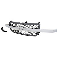 15088290 2001-2002 Chevrolet Silverado 2500HD/3500, Front Grill, Chrome/Black, Reproduction