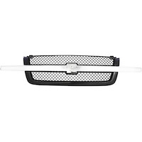 15120575 2003-07 Chevy Silverado, Avalanche, Front Grill Assembly, Mesh Style Insert, Smooth Shell, Dark Gray