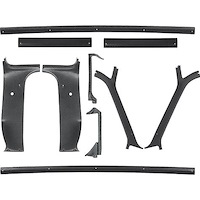 15257 1981-91 Chevy, GMC Pickup Truck, Interior Headliner Molding Set, Pillar Posts, Sides/Front & Rear Upper, 10 Piece