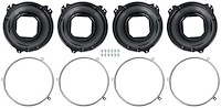 153930 Headlamp Mounting Set 1958-82 Chevy, Pontiac; Various Quad Headlamp Models; 3 Tab