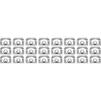 154010 1967-72 GM, Molding Clip, Windshield or Back Window, Upper, Lower, 24 Piece Set