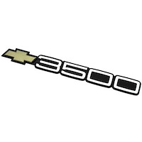 15551239 1988-99 Chevrolet GMT400 Series C/K Truck, SUV, 3500 Door Emblem w/ Post, Adhesive Backed