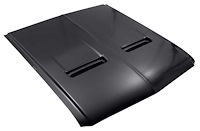 16612CR Hood Assembly-1967-68 Mustang; w/Turn Signal Cut-Out; Steel; Bolt On; EDP Coated