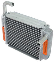 18476C Aluminum Heater Core Assembly-1969-70 Mustang, Cougar, 1970-77 Comet, Maverick; without A/C; Measures; 7 3/4" x 6" x 3"