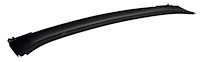 18964 1966-67 Chevy II, Nova, Upper Decklid Filler Panel, Rear Window To Trunk, Hardtop,Sedan, w/ Molding Clip Studs